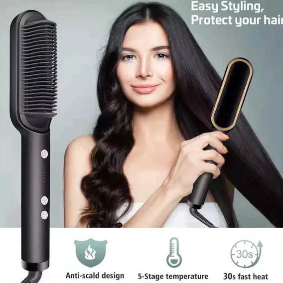 6168 Hqt-909B Hair Straightener Used While Massaging Hair Scalps And Head. - Image 3
