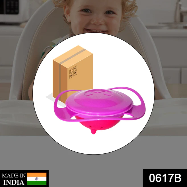 0617 Rotating Baby Bowl used for serving food to kids and toddlers etc.