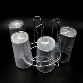 2741 SS Round Glass Stand used for holding sensitive glasses and all present in all kinds of kitchens of official and household places etc. (Moq :-2)
