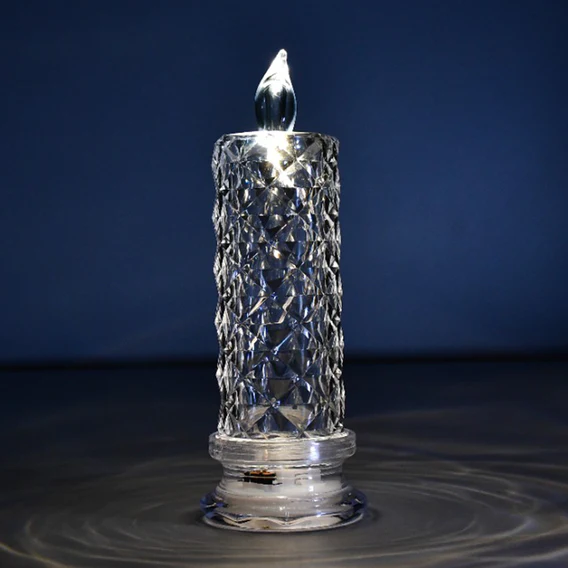 6241A Rose Candles for Home Decoration, Crystal Candle Lights - Image 2