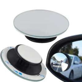1512 Blind Spot Round Wide Angle Adjustable Convex Rear View Mirror – Pack of 2
