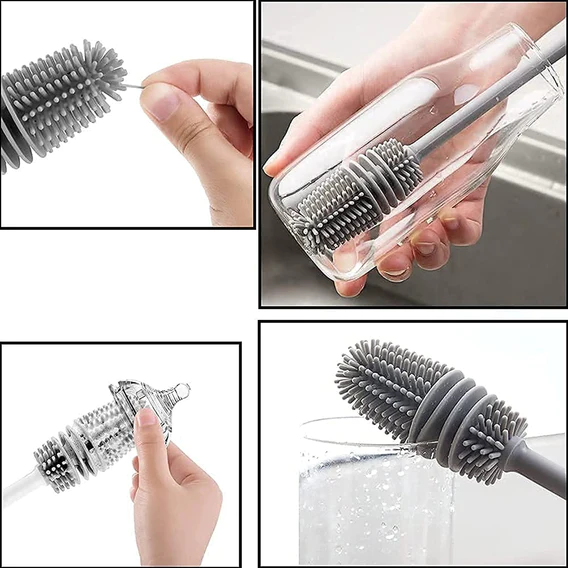 6151 Bottle Cleaning Brush widely used in all types of household kitchen purposes for cleaning and washing bottles from inside perfectly and easily. - Image 10