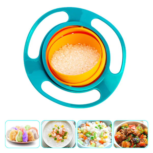 0617 Rotating Baby Bowl used for serving food to kids and toddlers etc. - Image 8