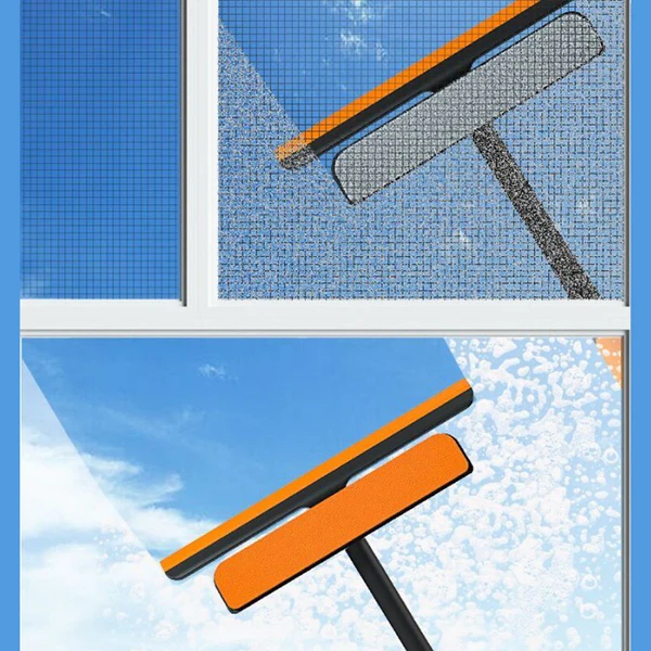 6087 3 in 1 Glass Wiper used in all kinds of household and official places for cleaning and wiping of floors, glasses and dust etc. - Image 8