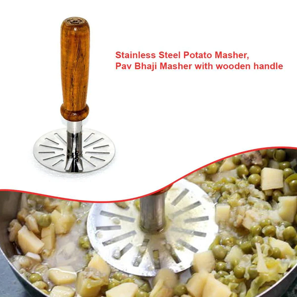 0064A Paubhaji Masher used in all kinds of household and kitchen places for mashing and making paubhajis. - Image 2