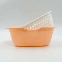 2785 2 In 1 Basket Strainer To Rinse Various Types Of Items Like Fruits, Vegetables Etc.