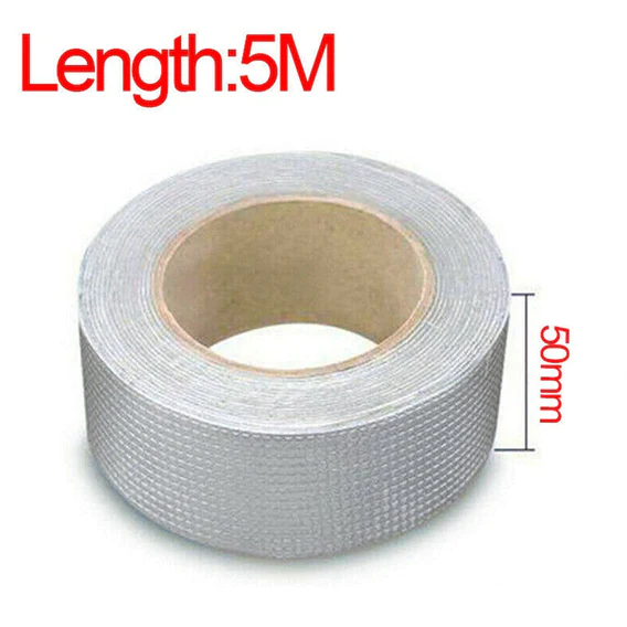 141 SELF-ADHESIVE INSULATION RESISTANT HIGH TEMPERATURE HEAT REFLECTIVE ALUMINIUM FOIL DUCT TAPE ROLL - Image 6