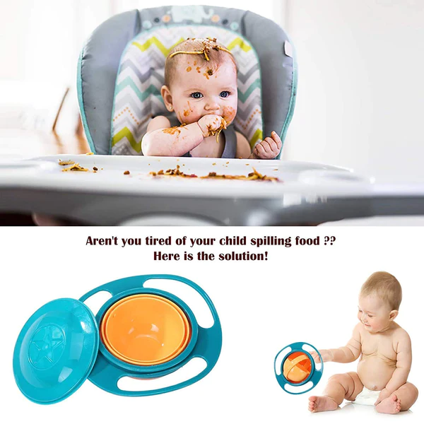 0617 Rotating Baby Bowl used for serving food to kids and toddlers etc. - Image 7