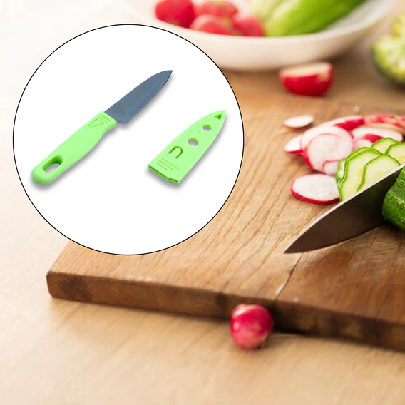 2847 2 Pieces Knife with Chopping Board with Peeler, Grater | Vegetable Cutting Kitchen Accessories Items (5 pcs Set) - Image 8