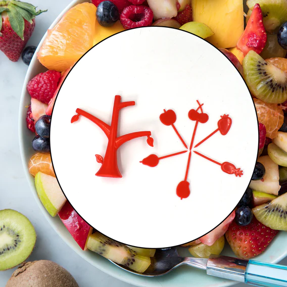 2719 6 Pc Fruit Fork widely used for fruits and vegetable salads while eating them, because of its pointed easy pickup shape and all. - Image 6