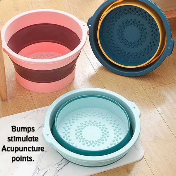 2786 Multi-Purpose Portable Collapsible Folding Tub, with Hanging Hole & Save Storage Space, Also use for Foot Spa. - Image 2