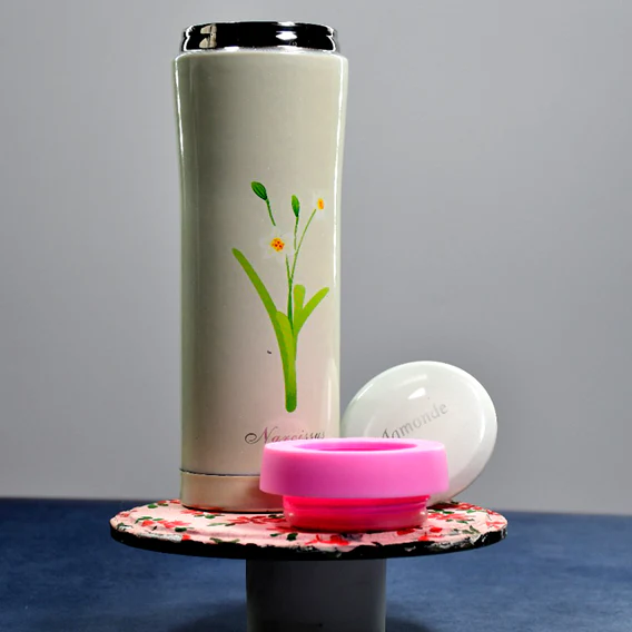 6445 600ML PLAIN PRINT STAINLESS STEEL WATER BOTTLE FOR OFFICE, HOME, GYM, OUTDOOR TRAVEL HOT AND COLD DRINKS. - Image 6