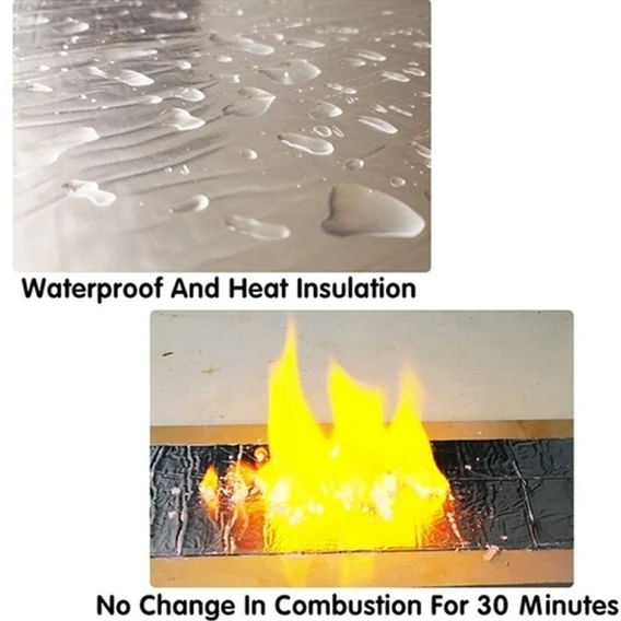 141 SELF-ADHESIVE INSULATION RESISTANT HIGH TEMPERATURE HEAT REFLECTIVE ALUMINIUM FOIL DUCT TAPE ROLL - Image 7
