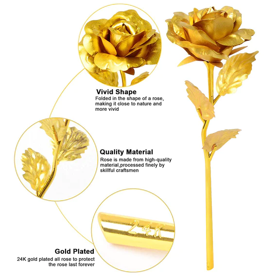 0879 B Golden Rose used in all kinds of places like household, offices, cafe's, etc. for decorating and to look good purposes and all. - Image 7