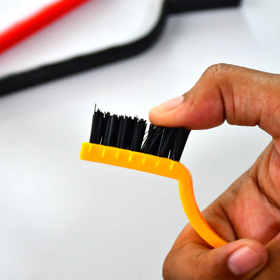 2166 3pc  Mini Wire Brush Set Brass Nylon Stainless Steel Bristles Household Cleaning Brush for Gas Stove, Smoke Machine Tool Burner Tiles Tap Rust Removal Welding Slag Dirt & Paint Scrubbing. - Image 4