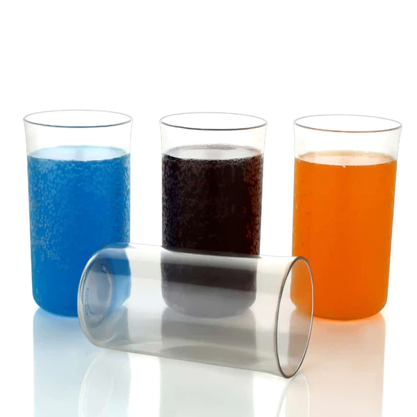 2027A 6 Pcs Large Plastic Glass 300Ml used in all kinds of kitchen and official purposes for drinking water and beverages etc. - Image 5