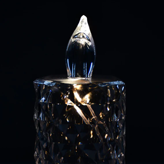 6241A Rose Candles for Home Decoration, Crystal Candle Lights - Image 5