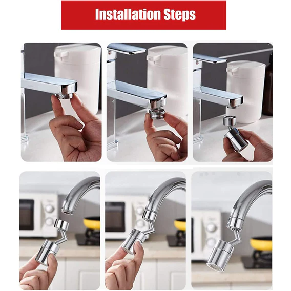 9089 Splash Filter Faucet, Sink Faucet Sprayer Head Suitable for  Kitchen Bathroom Faucet - Image 5