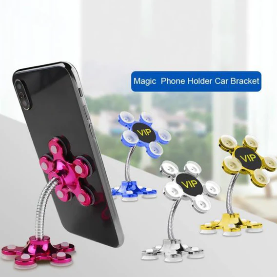 0637A Phone Holder, 360Â°Rotatable Phone Stand Multi-Function Double-Sided Suction Cup Mobile Phone Holder - Image 7