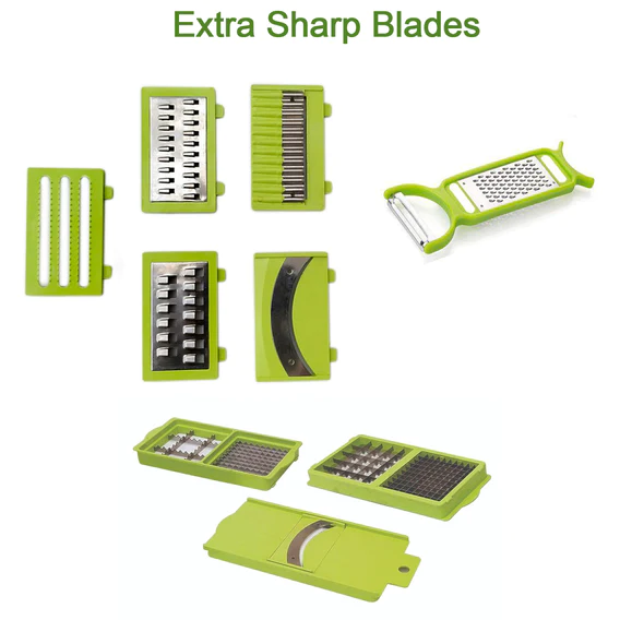 2489 Plastic 13-in-1 Manual Vegetable Grater,Chipser and Slicer - Image 5