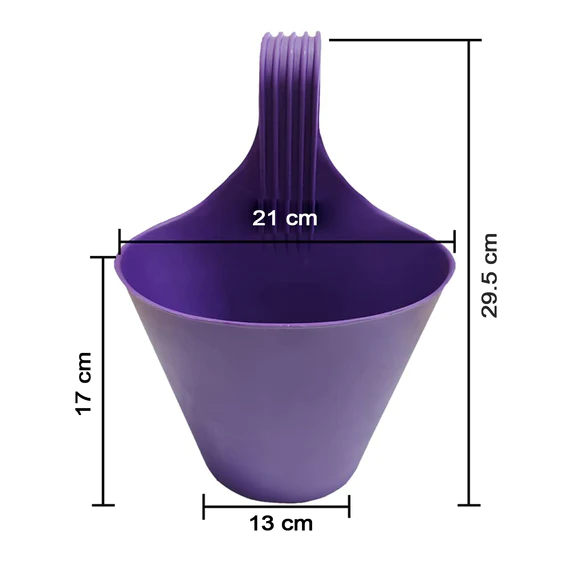 4822 Hanging Planter Pot used for storing and holding plants and flowers in it and this is widely used in in all kinds of gardening and household places etc. - Image 7