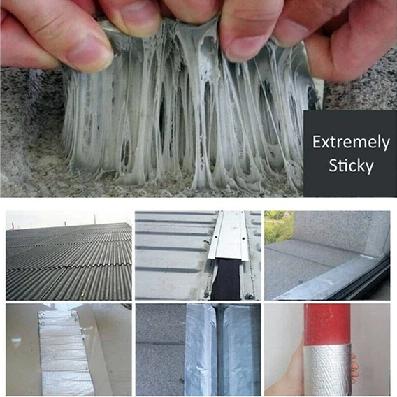141 SELF-ADHESIVE INSULATION RESISTANT HIGH TEMPERATURE HEAT REFLECTIVE ALUMINIUM FOIL DUCT TAPE ROLL - Image 4