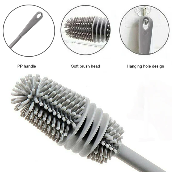 6151 Bottle Cleaning Brush widely used in all types of household kitchen purposes for cleaning and washing bottles from inside perfectly and easily. - Image 7