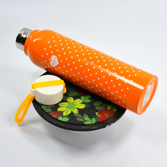 6451 400ML Stainless Steel Printed water bottle for school, college and office. - Image 3