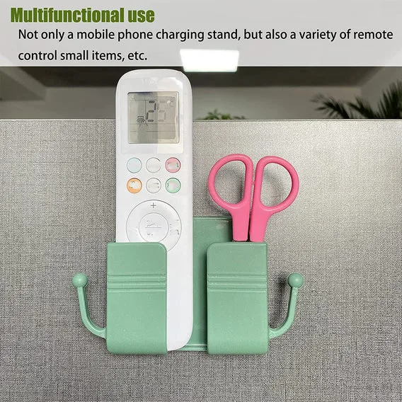 6201 1 Pc Wallmount Mobile Stand With Hook Design used in all kinds of places including household and many more as a hanging support for cloths and stuffs purposes. - Image 10