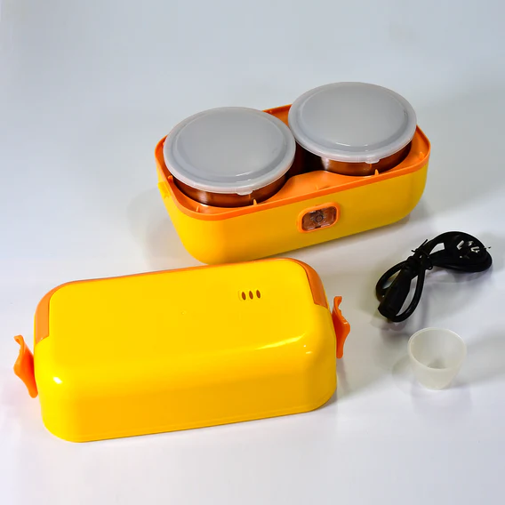 2963 1Layer Electric Lunch Box for Office, Portable Lunch Warmer with Removable 2 Stainless Steel Container. - Image 5