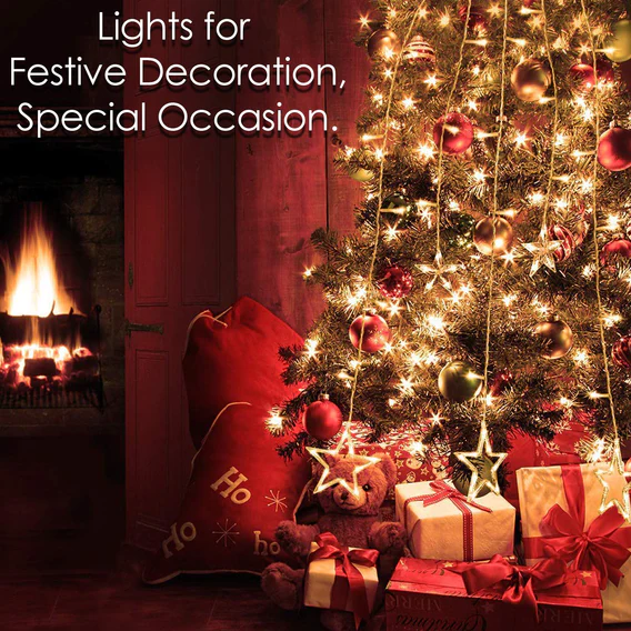 1253 12 Stars Curtain String Lights, Window Curtain Lights with 8 Flashing Modes Decoration for Festivals - Image 6