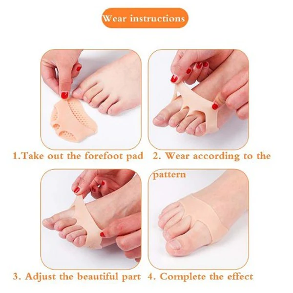 6057 Toe Separator Bunion Corrector Straightener Hallux Valgus Pain Relief (1Pair) - Image 3