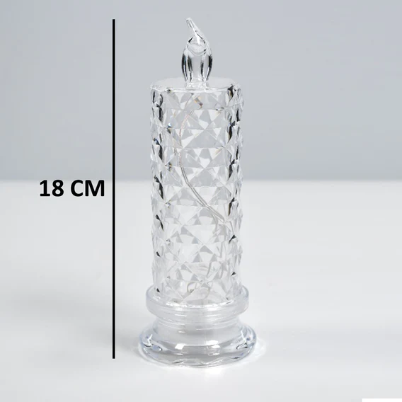 6241A Rose Candles for Home Decoration, Crystal Candle Lights - Image 3