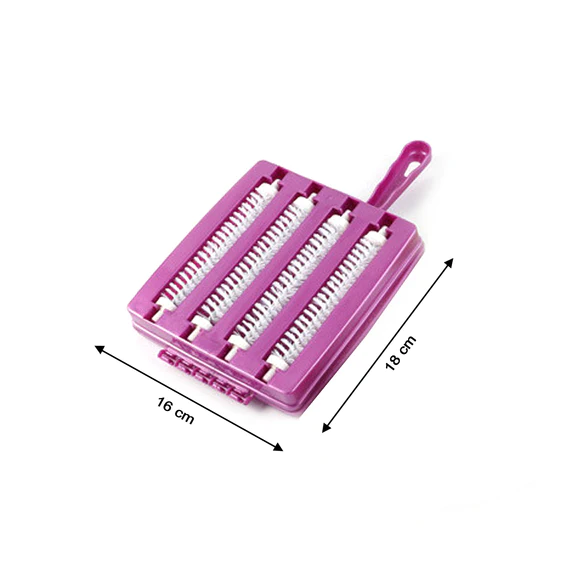 6230 Plastic Handheld Carpet Roller Brush Cleaning with Dust Crumb Collector, Wet, and Dry Brush - Image 3