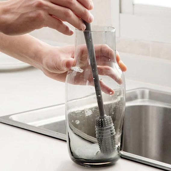 6151 Bottle Cleaning Brush widely used in all types of household kitchen purposes for cleaning and washing bottles from inside perfectly and easily. - Image 6