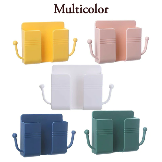 6201 1 Pc Wallmount Mobile Stand With Hook Design used in all kinds of places including household and many more as a hanging support for cloths and stuffs purposes. - Image 8