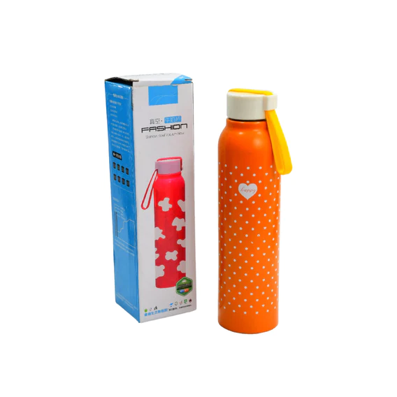 6451 400ML Stainless Steel Printed water bottle for school, college and office. - Image 2