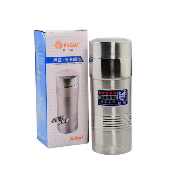 6449 380ML STAINLESS STEEL WATER BOTTLE FOR MEN WOMEN KIDS | THERMOS FLASK | REUSABLE LEAK-PROOF THERMOS STEEL FOR HOME OFFICE GYM FRIDGE TRAVELLING - Image 2