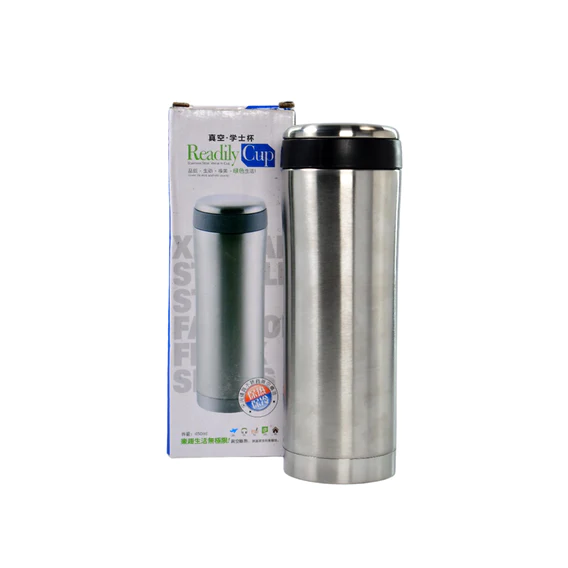 6446 450Ml STAINLESS STEEL WATER BOTTLE FOR MEN WOMEN KIDS | THERMOS FLASK | REUSABLE LEAK-PROOF THERMOS STEEL FOR HOME OFFICE GYM FRIDGE TRAVELLING - Image 2