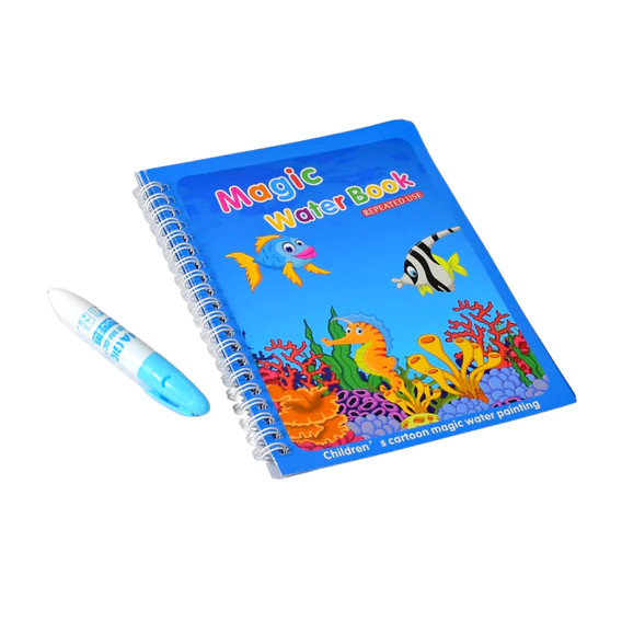 8091 Magic Water Quick Dry Book Water Coloring Book Doodle with Magic Pen Painting Board - Image 2