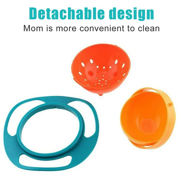 0617 Rotating Baby Bowl used for serving food to kids and toddlers etc. - Image 3