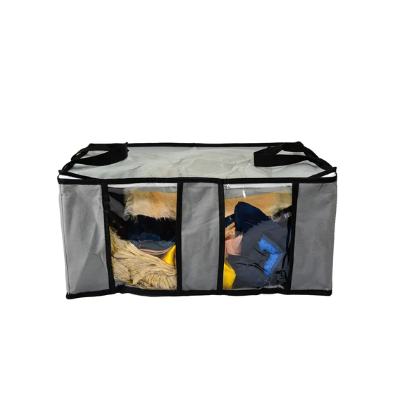 6262 Storage bag with Zipper and Space Saver Comforter bag, Pillow, Quilt, Bedding, Clothes, Blanket Storage Organizer Bag with Large Clear Window and Carry Handles for Closet. - Image 8