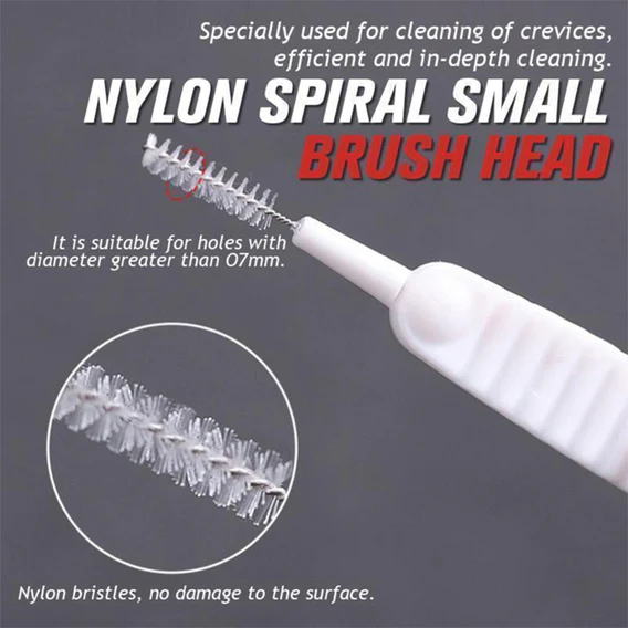 4985 10pcs Shower Nozzle Cleaning Brush, Reusable Multifunctional Shower Head Anti-Clogging Small Brush - Image 2