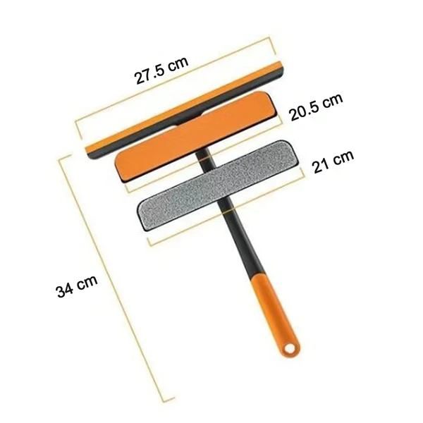 6087 3 in 1 Glass Wiper used in all kinds of household and official places for cleaning and wiping of floors, glasses and dust etc. - Image 9