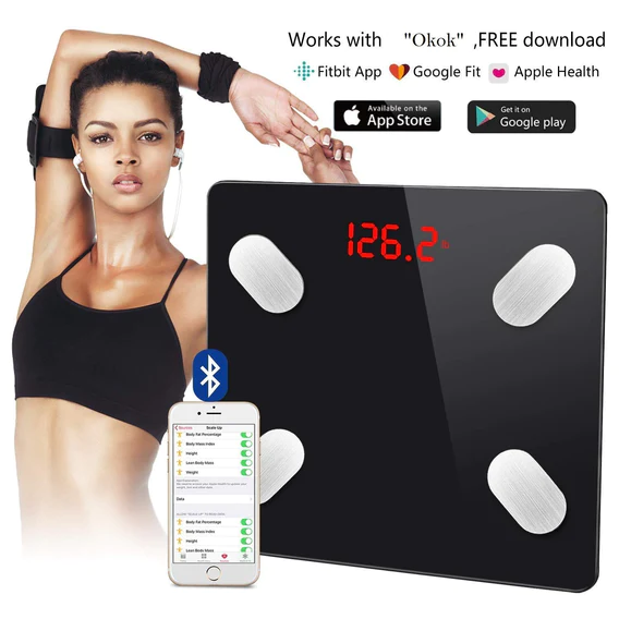 6327 Bluetooth Body Fat Scale Digital Smart Body Weight Scale iOS and Android App to Manage Body Weight, Body Fat, Water, Muscle Mass, BMI, BMR, Bone Mass and Visceral Fat with BMI Scale - Image 8