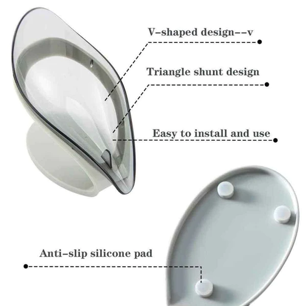 4794 New Leaf Soap Box used in all kinds of household and bathroom places as a soap stand and case. - Image 11
