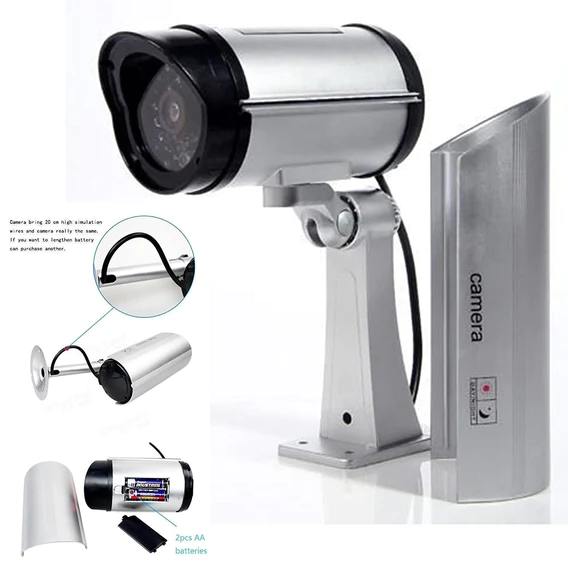 1481 Wireless Security CCTV False Outdoor Fake Dummy Piece IR Camera - Image 7