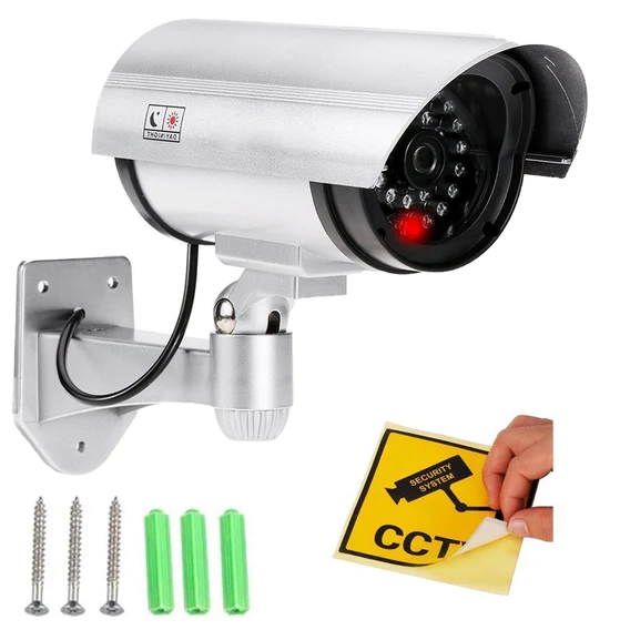 1481 Wireless Security CCTV False Outdoor Fake Dummy Piece IR Camera - Image 6