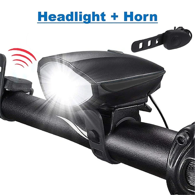 1718 Bicycle Horn with LED Light Work On Battery - Image 5