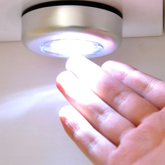 1721 3 Led Cordless Stick Tap Wardrobe Touch Light Lamp - Image 7